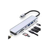 Daytona Ch-13C Type-C To 2X Usb 3.0 Sd Tf 4K Hd 1080P Hdmı Pd Kart Okuyucu Çevirici Hub