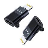 Daytona CL2 Lightning ≥ USB C Şarj Ve Data Aktarım Destekli Kulaklık Adaptörü Dönüştürücü, 2 Adet Aux Ses Adaptörü Konektörü Dongle/Lightning Erkek – Usb C Dişi