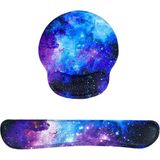 Daytona Desenli Ergonomik Oyuncu Gaming Mouse Pad ve Bilek Desteği Set - Lacivert