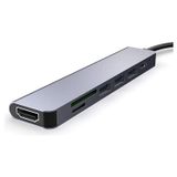 Daytona Fc-17 Type-C To 3*usb 3.0 4K Ultra Hd HDMI Sd Tf Kart Girişli 7ın1 Çevirici Hub Adaptör