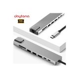 Daytona Fc04 Macbook Uyumlu Type-C To 4K Hdmı Usb 3.0 Ethernet 6In1 Çevirici Hub Adaptör