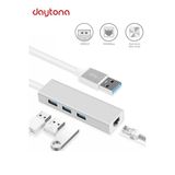 Daytona Fc06 3 Bağlantı Noktalı Usb 3.0 Ethernet Kablolu Çoklayıcı Adaptör