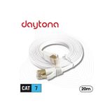 Daytona Gigabit Cat7 Flat Ethernet RJ45 Modem 10GBPS 600MHZ Internet Kablosu (20 metre) A4453