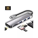 Daytona Hc-13 6'Lı Usb Type-C Dockıng Statıon Giriş Usb Tip-C 3Xusb3.0 Hdmı Sd Micro Sd