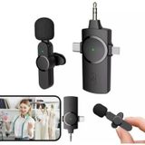 Daytona K9-C1 Wireless 3ın1 Kablosuz Type-C - Lightning 3,5mm Jak - Tekli Kablosuz Yaka Mikrofonu