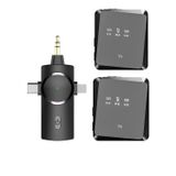 Daytona K9-Tx2 3in1 Kablosuz 3.5mm Jack + Type-C + iPhone Girişli Yaka Mikrofonu - Pc Android Ios Uyumlu