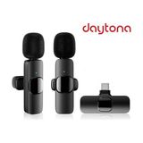 Daytona K9T2 Type-C Wireless Tak Çalıştır Kablosuz Mikrofon - Android Telefon Tablet Ipad Çiftli Yaka Mikrofonu