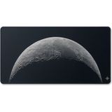 Daytona Kaymaz Mousepad Ay Desenli Oyuncu Gaming Mouse Pad 40X90CM - 00-Siyah - Beyaz