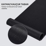 Daytona Kaymaz Taban Dikişli Mousepad Desenli Oyuncu Gaming Mouse Pad 30X70 cm - Siyah - Kırmızı