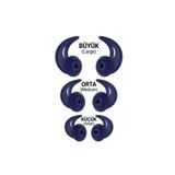 Daytona Lacivert 3'lü Silikon Kulaklık Süngeri - S-M-L