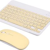 Daytona Mk-4Sr Kablosuz Ergonomik Manyetik Tablet Kılıf Uyumlu Klavye Mouse Seti Türkçe Q Sarı