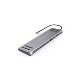 Daytona Mst-12/14U Type-C to 5*Usb 3.0 4K Hdmi Rj45 Ethermet Kart Okuyucu AUX PD Çevirici Hub