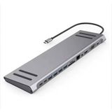 Daytona MST-14U 14 in 1 Stand Özellikli Type-C Hub Usb 3.0-SD/TF-Rj45-HDMI-VGA-USB-C 60 W Dönüştürücü