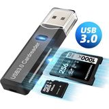 Daytona NO143 Kart Okuyucu Micro Sd Kart Okuyucu Usb 3.0 Çevirici Adaptör ( 2 ADET) - Siyah