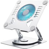 Daytona St-804D 11-17.3 " Uyumlu Taşınabilir USB Soğutma Fanlı Alüminyum Macbook Standı - Koyu Gri