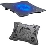Daytona ST-811 Fanlı LED Işıklı Ergonomik Laptop Soğutucu Standı - Siyah