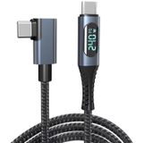 Daytona ZR849 240W T-LED USB 4.0 8K Thunderbolt Hızlı Şarj ve Görüntü Aktarım Kablosu 1 Metre