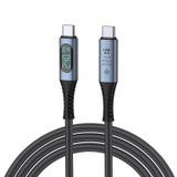 DAYTONA ZR850 LED 240W USB-C 4.0 40GBPS 8k Thunderbolt Görüntü Aktarım ve Hızlı Şarj Kablosu 1 Metre