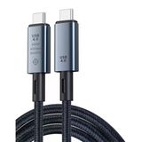 Daytona Zr852 240W Usb 4.0 40Gbps 8K Thunderbolt Görüntü Aktarım Ve Hızlı Şarj Kablosu 1 Metre