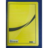 Dazzle Soft Sarı Spiralli Defter 60 Yaprak A4 Kareli - Made In Turkey