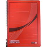 Dazzle Soft Spiralli Defter 60 Yaprak A4 Çizgili Kırmızı Kapak