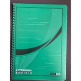 Dazzle Soft Spiralli Defter 60 Yaprak A4 Kareli Yeşil Kapak Made In Turkey