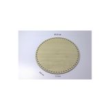 Db Atölye Ø25 cm Rattan Taban Plakası - Bambu Rattan Sepet Altlığı - Ahşap sepet Altlığı