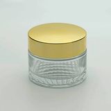 D&B Boş Krem Kavanozu 30 ml (10 Adet) Boş Şeffaf Sarı Kapaklı Kutu