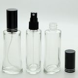 D&B Boş Parfüm Şişesi 100 ml (3 Adet) Siyah Kapak Plastik Valf Eyfel Boş Şişe