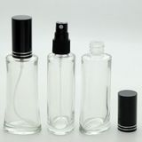 D&B Boş Parfüm Şişesi 50 ml (3 Adet) Siyah Kapak Plastik Valf Siyah Eyfel Boş Şişe