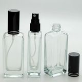 D&B Parfüm Şişesi 30 ml (5 Adet) Siyah Kapak Plastik Valf Içbükey Boş Şişe