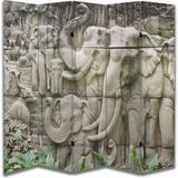 DB Sanat Doğa Temalı Ahşap Tasarım Paravan Room Divider 180 x 200 cm Renkli Dijital Baskı