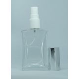 D&B Yol 30 Ml 5 Adet Gri Kapak Plastik Valf (Tekrar Doldurulabilir) Içbükey Boş Parfüm Şişesi