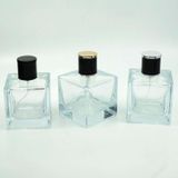 D&B Yol Boş Parfüm Şişesi 100 Ml (2 Adet) Şeffaf Küp Model (Aparat İle Kapatılan-Kolay Kapama) Boş Şişe