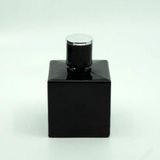 D&B Yol Boş Parfüm Şişesi 100 Ml (2 Adet) Siyah Boyalı Küp Model (Aparat İle Kapatılan-Kolay Kapama) Boş Şişe