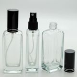 D&B Yol Boş Parfüm Şişesi 30 Ml 5 Adt (Tekrar Doldurulabilir) Siyah Kapak Plastik Valf İç Bükey