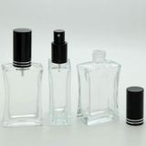 D&B Yol Boş Parfüm Şişesi 50 ml (10 ADET) Siyah Kapak Metal Valf Içbükey (TEKRAR DOLDURULABİLİR) Boş Şişe