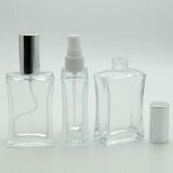 D&B Yol Boş Parfüm Şişesi 50 Ml 10 Adet (Tekrar Doldurulabilir) Gri Kapak Plastik Valf Içbükey Boş Şişe