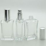 D&B Yol Boş Parfüm Şişesi 50 Ml (2 Adet) (Tekrar Doldurulabilir) Içbükey Gri Metal Valf Ve Kapak Boş Şişe