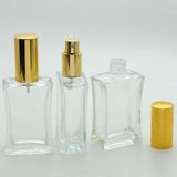 D&B Yol Boş Parfüm Şişesi 50 Ml (2 Adet) (Tekrar Doldurulabilir) Içbükey Sarı Metal Valf Ve Kapak Boş Şişe