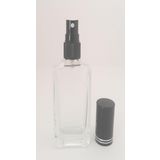 D&B Yol Boş Parfüm Şişesi 50 Ml (3 Adet) Siyah Kapak Plastik Valf Iphone (Tekrar Doldurulabilir) Boş Şişe