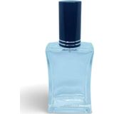 D&B Yol Boş Parfüm Şişesi 50 Ml (3 Adet) (Tekrar Doldurulabilir) Siyah Kapak Metal Valf Içbükey Boş Şişe