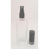 D&B Yol Boş Parfüm Şişesi 50 Ml (5 Adet) Siyah Kapak Plastik Valf Iphone (Tekrar Doldurulabilir) Boş Şişe