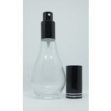 D&B Yol Boş Parfüm Şişesi 70 Ml (4 Adet) (Tekrar Doldurulabilir) Boş Ampul Şişe Siyah Metal Valf Ve Kapak