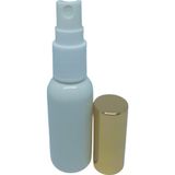 D&B Yol Boş Parfüm Ve Kolonya Şişesi Beyaz 30 Ml 3 Adet (Tekrar Doldurulabilir) Sarı Kapak Boş Plastik