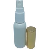 D&B Yol Boş Parfüm Ve Kolonya Şişesi Beyaz 30 Ml 5 Adet (Tekrar Doldurulabilir) Sarı Kapak Boş Plastik