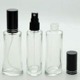 D&B Yol Parfüm Şişesi 100 Ml (2 Adet) (Tekrar Doldurulabilir) Eyfel Siyah Kapak Plastik Valf Boş Şişe