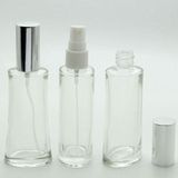 D&B Yol Parfüm Şişesi 100 Ml (2 Adet) (Tekrar Doldurulabilir) Siyah Eyfel Gri Kapak Plastik Valf Boş Şişe
