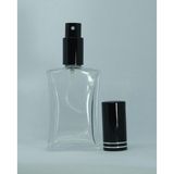 D&B Yol Parfüm Şişesi 30 Ml (10 Adet) Siyah Kapak Metal Valf İçbükey (Tekrar Doldurulabilir) Boş Şişe