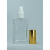 D&B Yol Parfüm Şişesi 30 Ml (3 Adet) Sarı Kapak Plastik Valf İçbükey (Tekrar Doldurulabilir) Boş Şişe